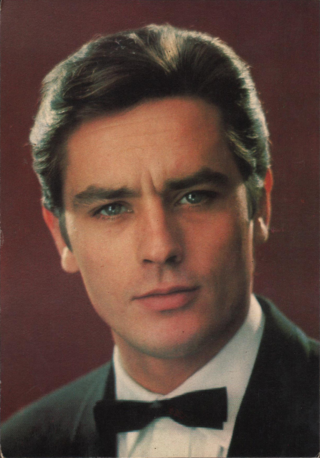ALAIN DELON - French Actor - Original Vintage PORTRAIT Postcard - 1950 